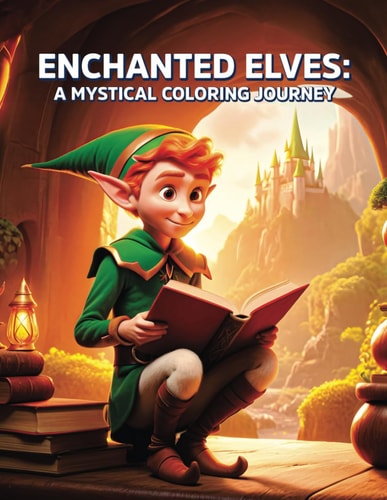Enchanted Elves A Mystical Coloring Journey: Immerse Yourself in 39 Magical Elf Designs