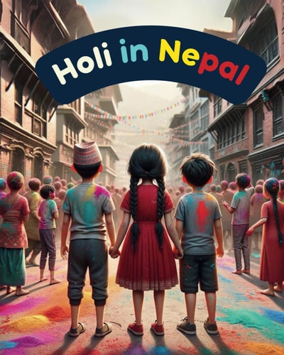 Holi in Nepal Festivals of Nepal; Nepali Children Book; Stories about Holi