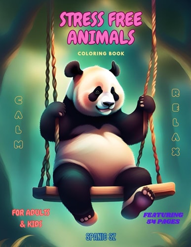 Stress Free Animals Coloring Book