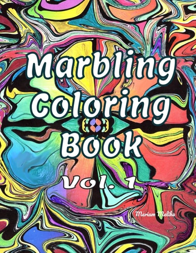 Marbling Coloring Book Volume 1