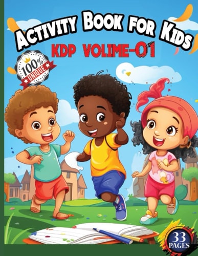 ACTIVITY BOOK FOR KIDS // Coloring Book A Perfect Fun Activity Book Designed for 6 + Learners With 33 Drawing Pages Size 8.5 X 11 in . By Niko Fun Designs !!!
