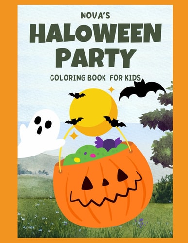 Nova's Halloween Party Doodle Halloween Kids Coloring Book