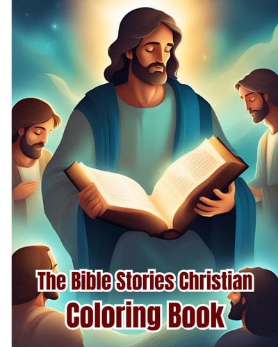 The Bible Stories Christian Coloring Book Inspirational Christian Illustrations, Color the Stories of the Bible For Kids, Girls, Boys, Teens, Women, Men and Adults