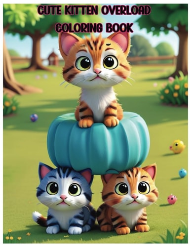 Cute Kitten Overload Coloring Book
