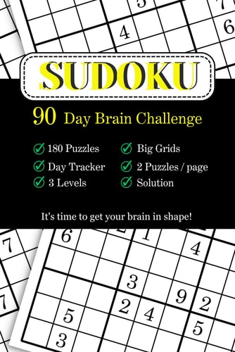 Sudoku 90-Day Brain Challenge Sudoku Puzzles from Easy to Hard for Adults and Seniors