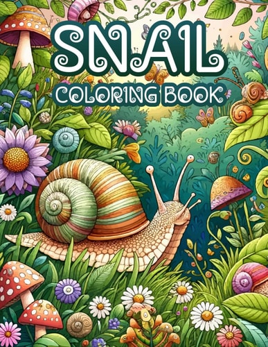 Snails Coloring Book for Kids Provides a Colorful and Soothing Experience to Kids