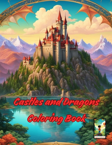 Castles and Dragons Coloring Book An Enchanted Place with 40 Images to Color for Children Ages 4-12