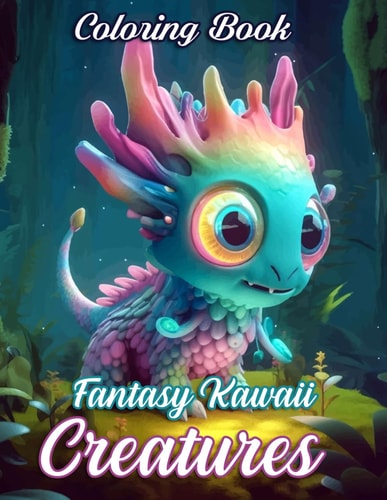 Fantasy Kawaii Creatures Coloring Book A Collection Of Amazing Pictures Can Help You Relax, Boost Your Mood And Have More Fun For Boys And Girls