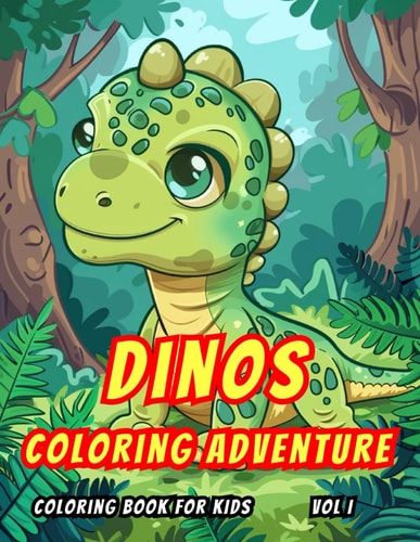 Dinos Coloring Adventure Volume I