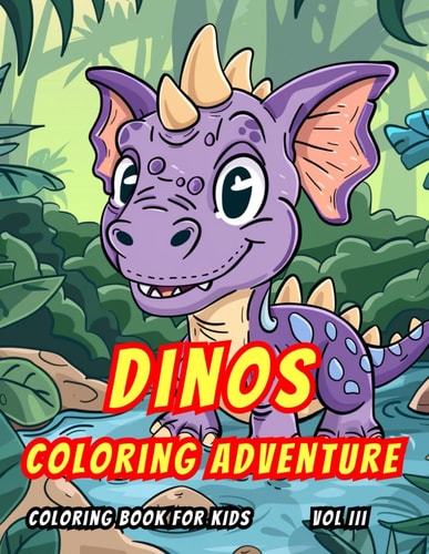 Dinos Coloring Adventure Volume III