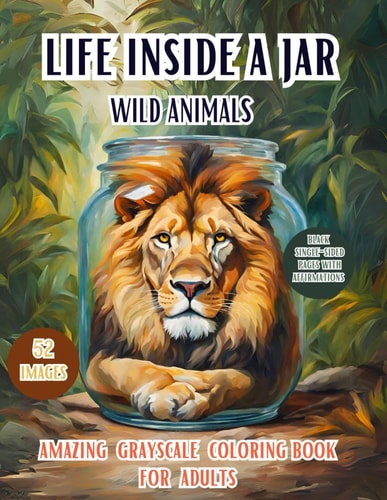 Life Inside a Jar Wild Animals Discover the Enchanting World with 52 Different Images Of Wild And Amazing Animals Closed In a Magic Jar, Positive and Relaxing Affirmations, Ideal Gifts, Adults, Teen, and Senior