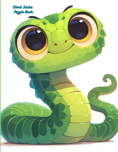 Word Snake Puzzle Book Large Print Brain Games For Adults And Children