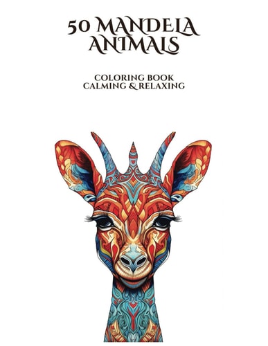 50 Unique Designs Mandela-Style Animal Coloring Book