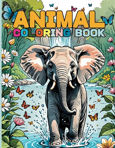 ANIMAL COLORING BOOK Explore Animals from Cities to Savannas