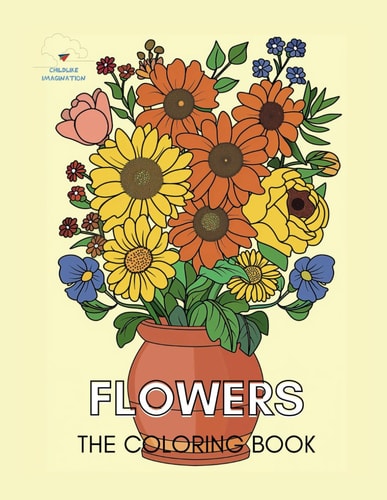 Flowers The Coloring Book