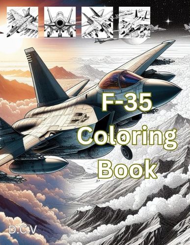 F-35 Coloring Book F-35 Lightning Combat Aircraft Coloring Book