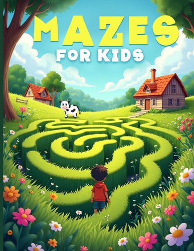 Fun and Challenging Mazes for Kids Kid-Friendly, 100 Mazes, Boost Cognitive Development, +Certificate -For Age 5-11