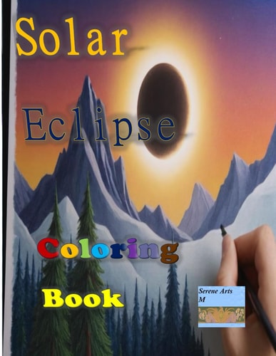 Solar Eclipse Coloring Book