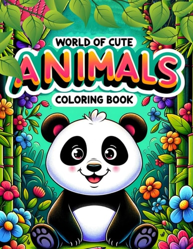 World of Cute Animals Coloring Book Featuring a Diverse Array of Creatures from Every Corner of the Globe, Where Each Page Offers a Glimpse Into the Wonders and Mysteries of Nature's Playground.