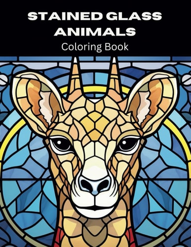 Stained Glass Animals Coloring Book