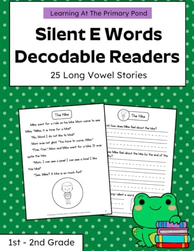Silent E Words Long Vowel Readers Decodable Books Grade 1 / Grade 2