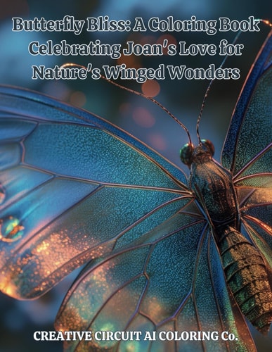 Butterfly Bliss A Coloring Book Celebrating Joan's Love for Nature's Winged Wonders: CHLOE MAWMAW LOVES U