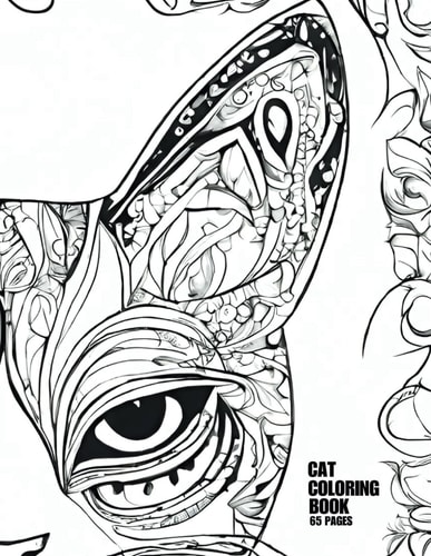 The Cat Coloring Book 65 Pages of Purrfect Coloring Fun - Feline Fine Art For All Ages