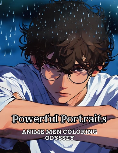 Powerful Portraits Anime Men Coloring Odyssey