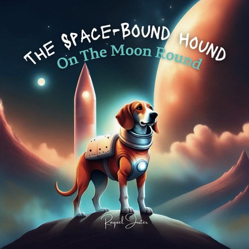 The Space-Bound Hound on the Moon Round Dog Childrens Book About Space