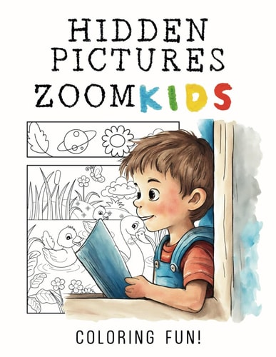 Hidden Pictures Kids Activity Book for Preschool and Kindergarten Children, with Different Adorable Easy and Fun Images to Color that Hide Objects