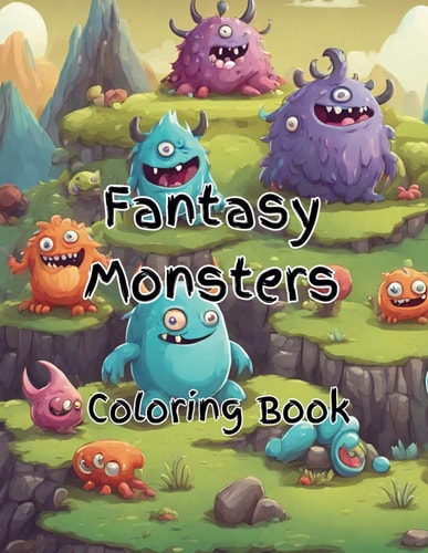 Fantasy Monsters Toons Coloring Book
