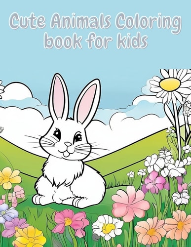 Cute Animals Coloring Book for Kids