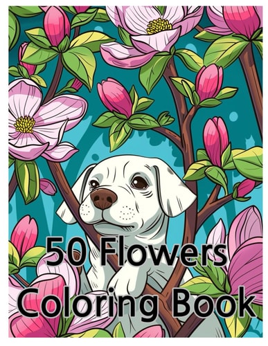 Coloring Book for Kid 8-12 "Colorful Blooms for Kids: Unleash Creativity in a World of Flowers"