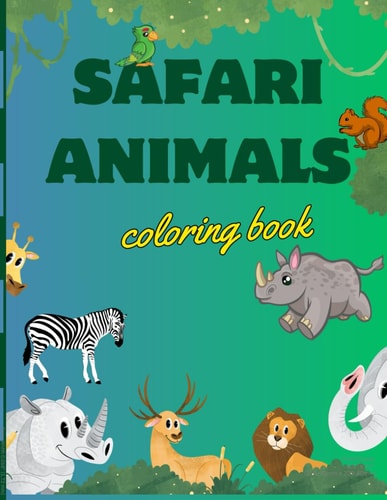 Safari Animals Coloring Book