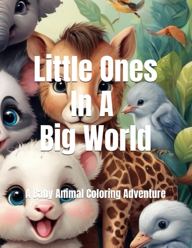 Little Ones In A Big World A Baby Animal Coloring Adventure