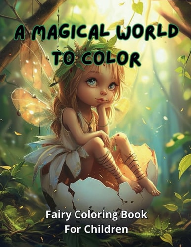 A Magical World to Color Fairy Coloring Book for Children
