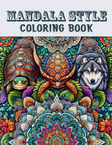 Mandala Style Coloring Book Discover the Therapeutic Benefits of Coloring Detailed Circular Designs. Each Composition Invites You to Deepen Your Relaxation Practice and Enhance Your Focus.