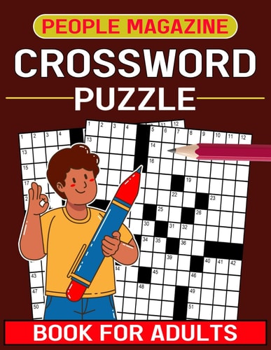 People Magazine Crossword Puzzle Book For Adults, Engaging Puzzle with Solutions, Large Print for Easy Viewing!