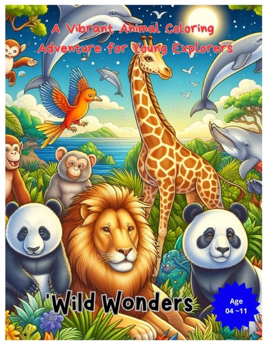 Wild Wonders A Vibrant Animal Coloring Adventure for Young Explorers