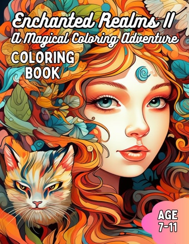 MAGICAL CREATURES COLORING BOOK - ENCHANTED REALMS II Awesome Magical Creatures Coloring Book... for Kids Age 7 - 11