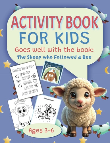 Activity Book for Kids Based on The Sheep Who Followed a Bee