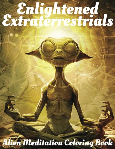Enlightened Extraterrestrials Alien Meditation Coloring Book