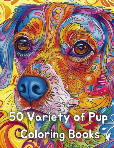 World of Cute Dogs Coloring Book for Kids Ages 4-8 Coloring Book for Curious Kids About Various Dog Breeds Around the World