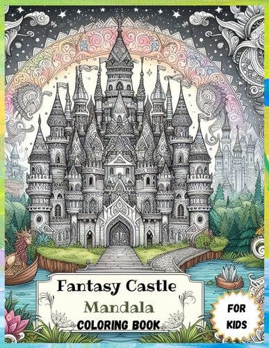 Fantasy Castle Mandala Coloring Book for Kids Discover the Magic: 50 Fairytale Castles and Enchanted Landscapes Awaiting in Vibrant Gardens and Nature's Splendor for Kids
