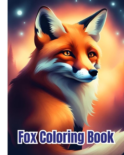 Fox Coloring Book For Kids Cute Foxes Designs to Color for Creativity and Relaxation / Great for Gifts
