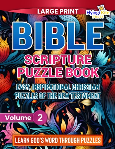 Bible Scripture Puzzles Book Easy, Inspirational Christian Puzzles of the New Testament