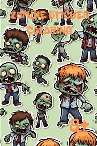 Zombie Stickers Coloring 8+