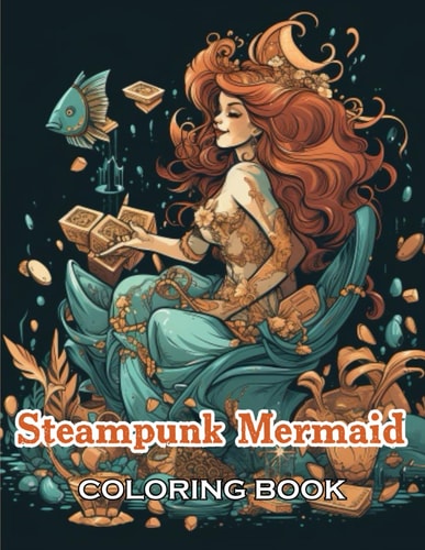 Steampunk Mermaid Coloring Book New Edition And Unique High-quality Illustrations, Fun, Stress Relief And Relaxation Coloring Pages