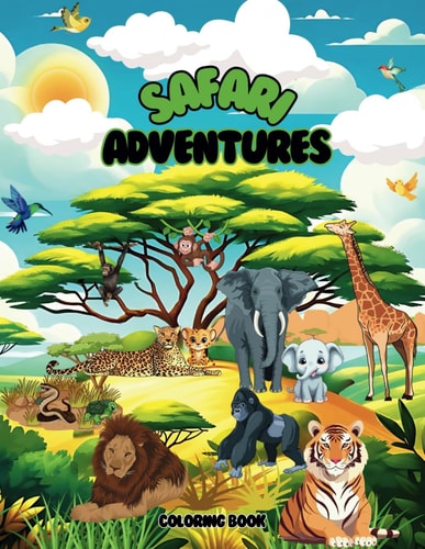 Safari Adventures Coloring Book