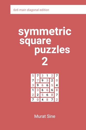 Symmetric Square Puzzles 2 6x6 Main Diagonal Edition